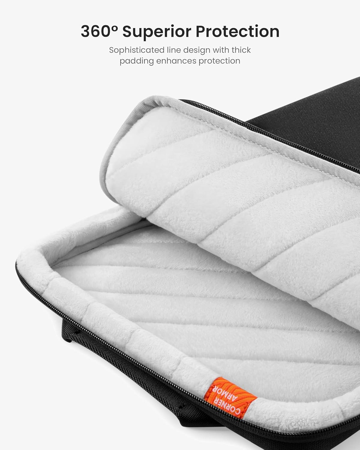 tomtoc Funda protectora 360 para laptop diseñada para MacBook Pro M4M3M2M1 ProMax 2024-2019, resistente al agua y bien organizada, funda de