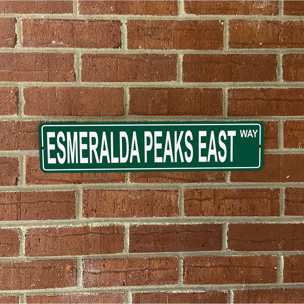 Washington Mountains Pick Your Mountain Compatiblerepuesto para Esmeralda Peaks East United States Mountain Metal Tin Street Sign Style Decoración