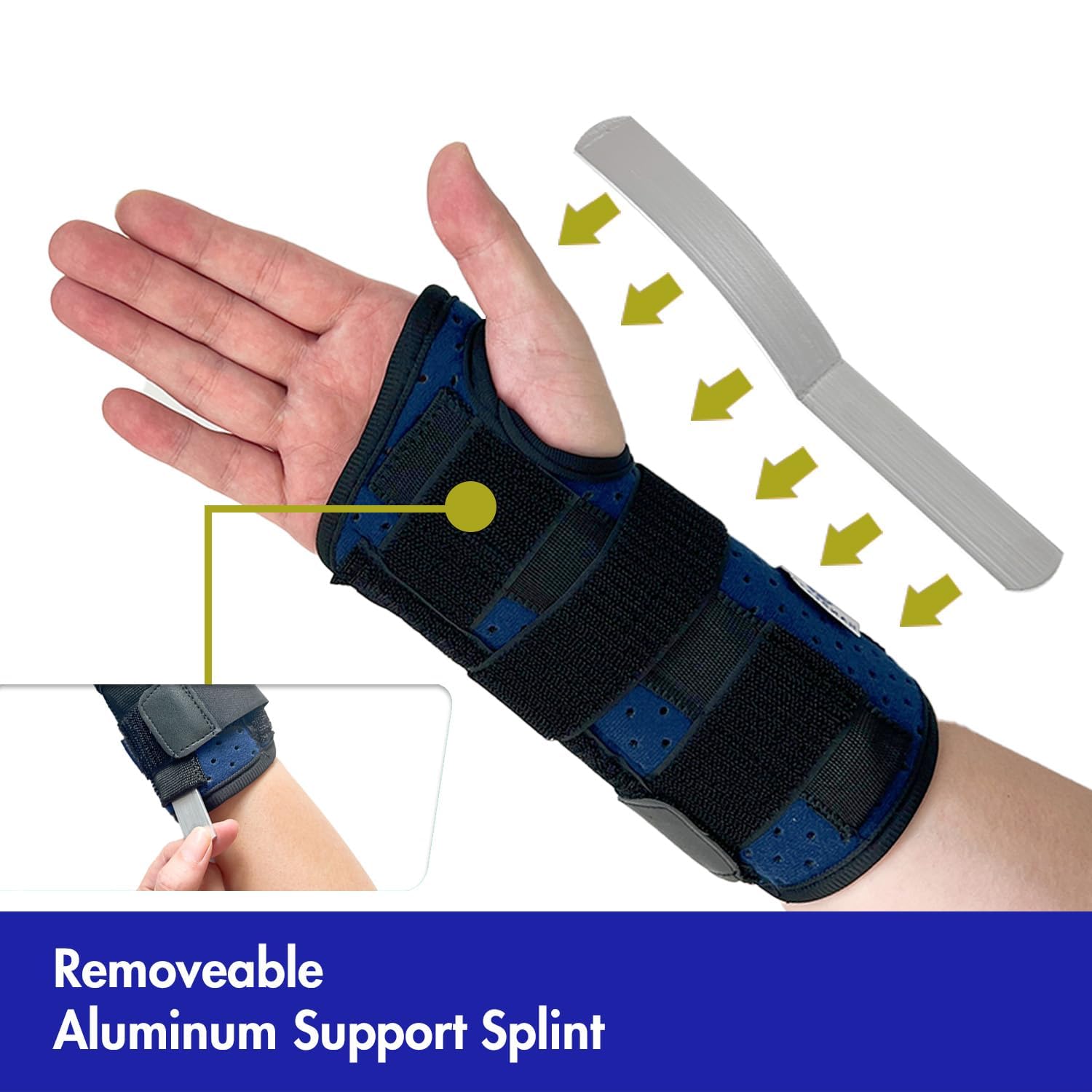 Muñequera para túnel carpiano, férula de compresión para hombres y mujeres, perfecta para bolos, golf, deportes y dolor atlético, ajuste universal