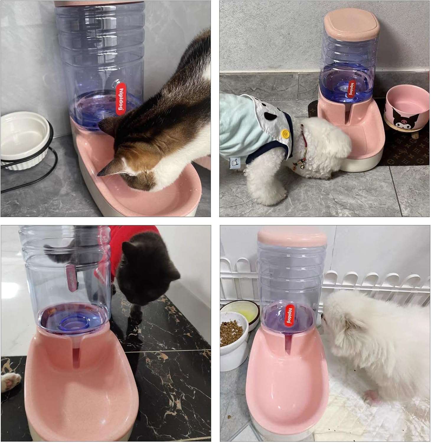 kathson Gravity – Dispensador de agua para perros, estación automática de agua potable para gatos, 1 galón, gran capacidad, cuenco de agua para