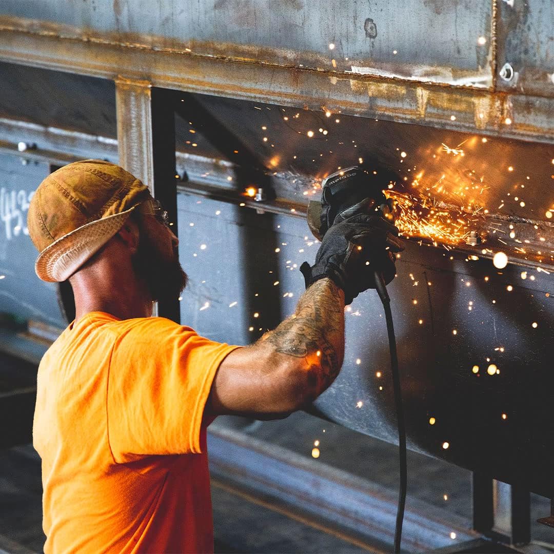 Welder Nation Tapa de soldadura de algodón suave de 8 paneles, 10 onzas, duradera para seguridad y protección durante la soldadura