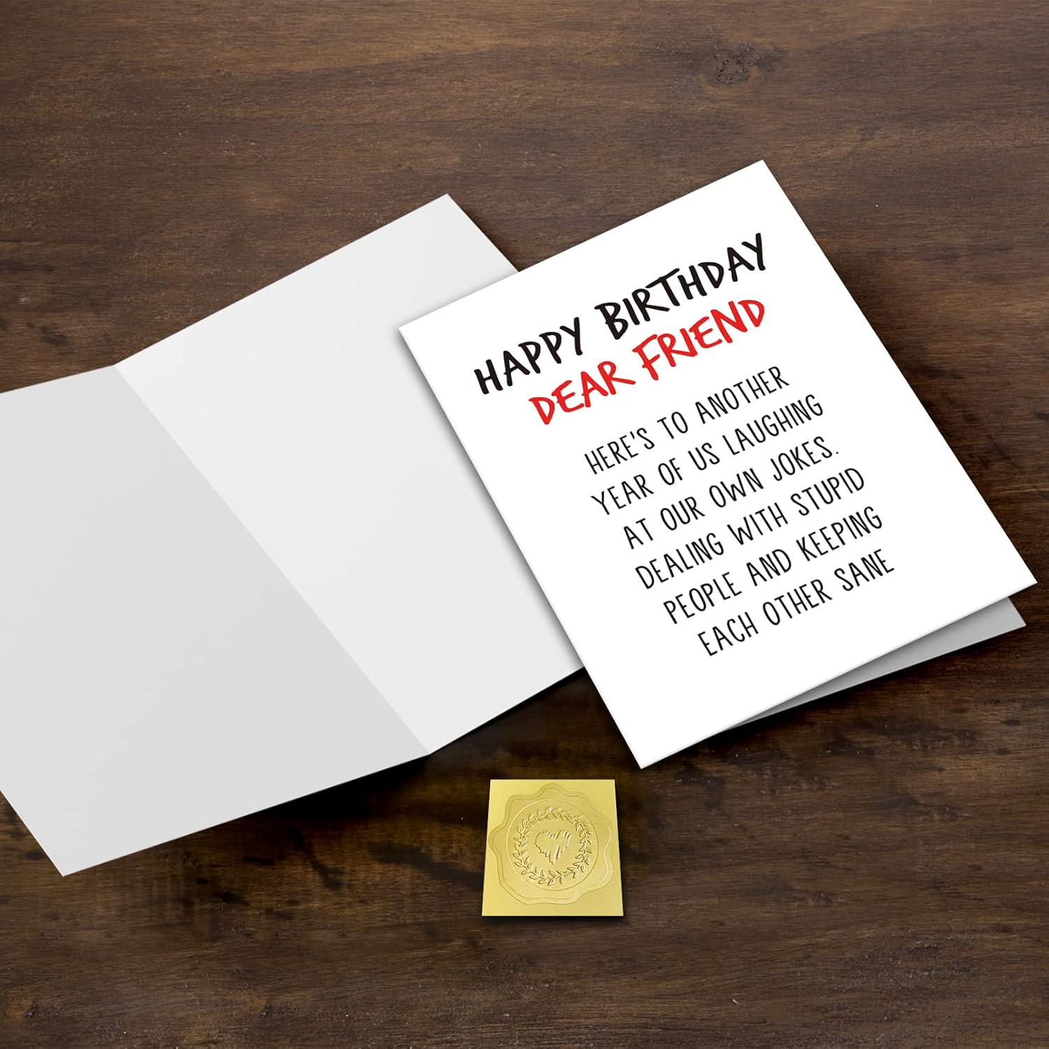 GYYsweetus Tarjeta de feliz cumpleaños para mejor amigo, tarjeta de cumpleaños para compañero de trabajo, divertido regalo de cumpleaños para