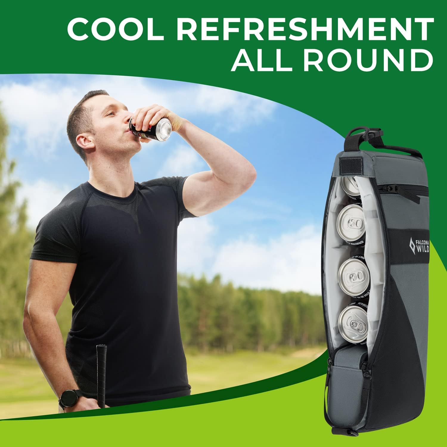 Bolsas de hielo para bolsas de golf  Mantiene las bebidas frías durante horas  Se adapta a la mayoría de enfriadores de bolsas de golf  Se puede