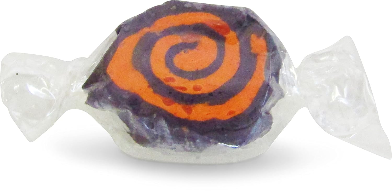 It’s Delish – Caramelos masticables de crema negra y naranja para Halloween, bolsa a granel de 4 onzas, envuelto individualmente, suave y gourmet –