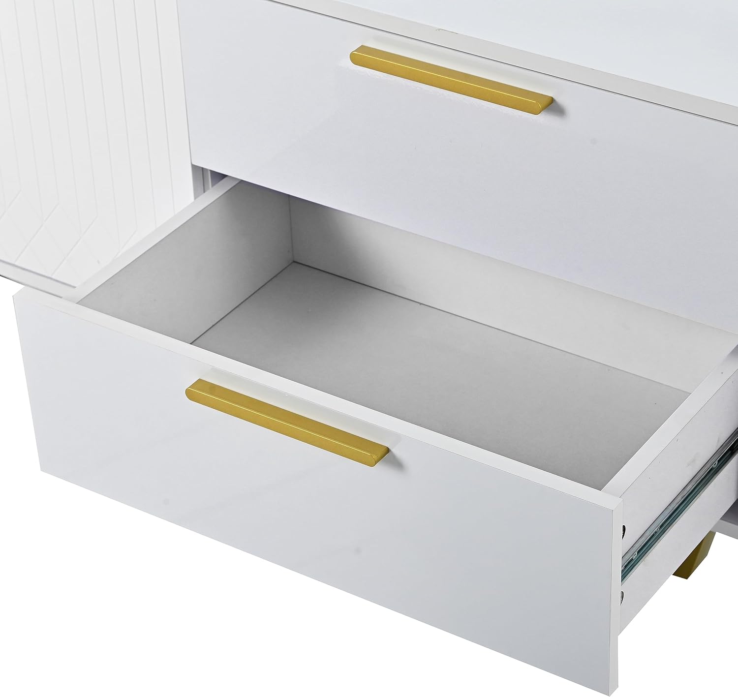 Bellemave Moderno soporte de TV para televisores de hasta 75 pulgadas, armario de almacenamiento con cajones y gabinetes, mesa consola de TV de