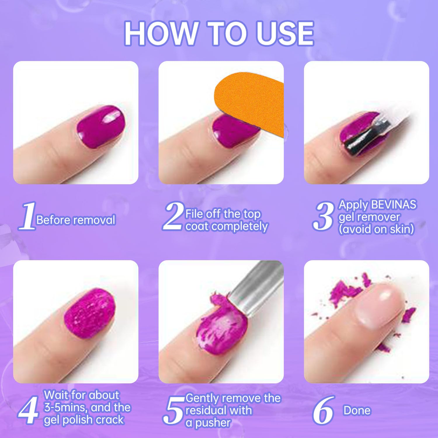 Removedor de gel y látex de uñas para uñas, removedor de esmalte de uñas, juego de removedor de esmalte de uñas, cinta de látex de gel y látex de