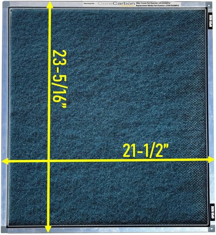 9289LFE – Sistema de marco de filtro para todo el hogar con medios de filtro lavablesreutilizables, repuesto compatible para filtro de bobina de