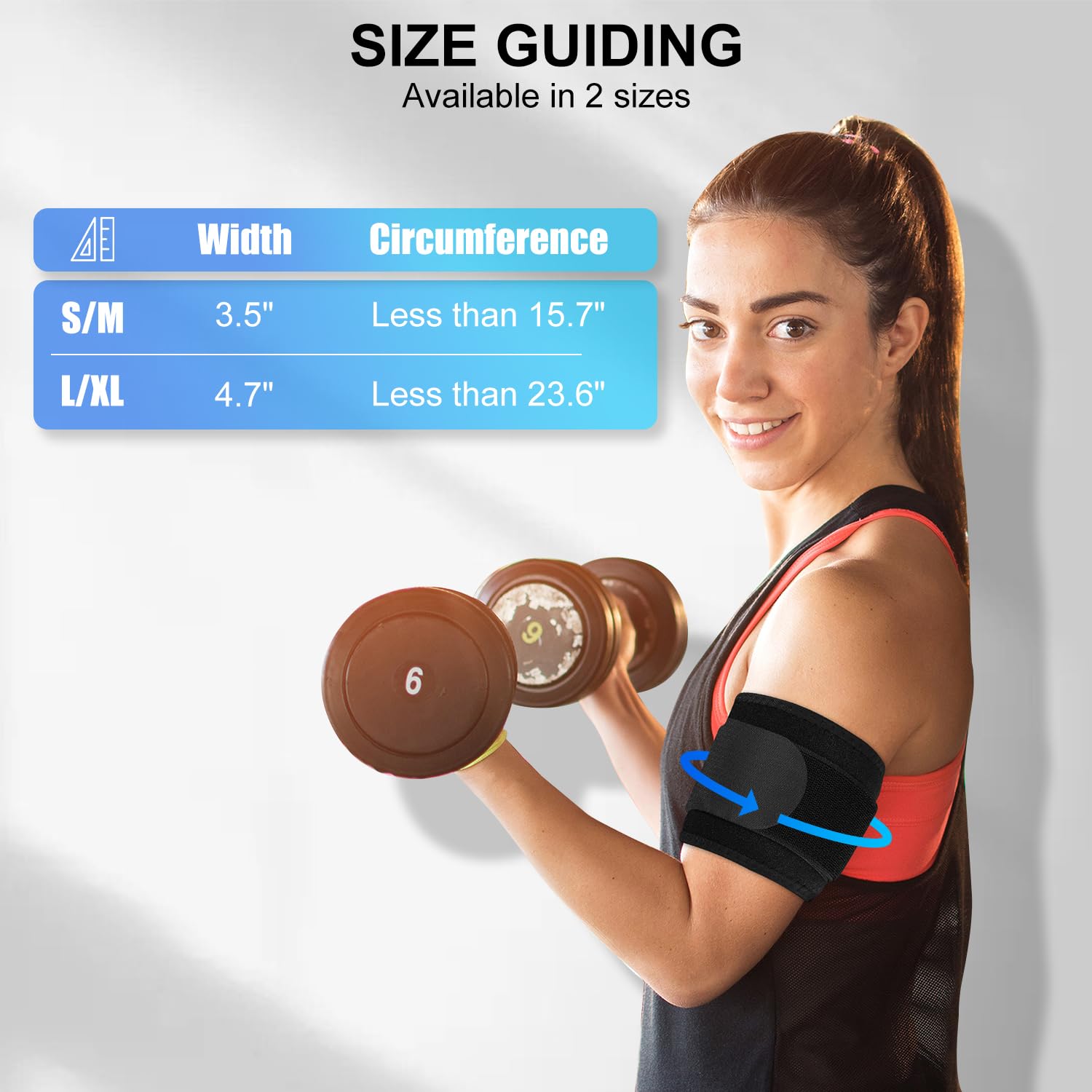 supregear Soporte de compresión para tendinitis y tríceps, manga de compresión para tríceps para aliviar el dolor y tensiones musculares, soporte de