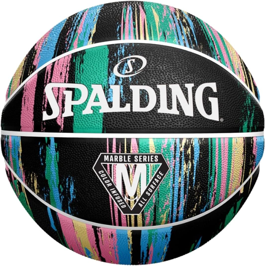 Spalding Bola de mármol 84405Z, unisex, negromulticolor, 7