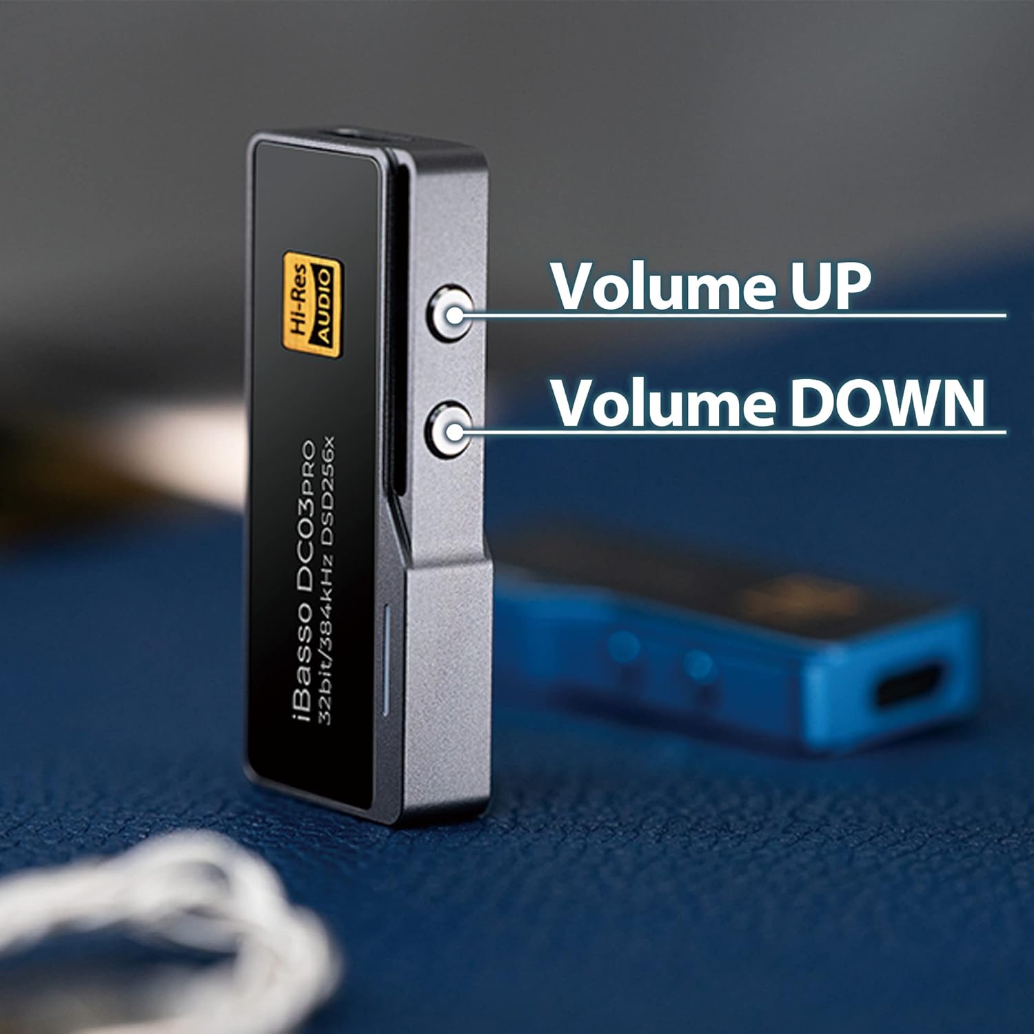 iBasso DC03Pro Dongle USB portátil DAC y amplificador de auriculares con soporte MQA (azul)