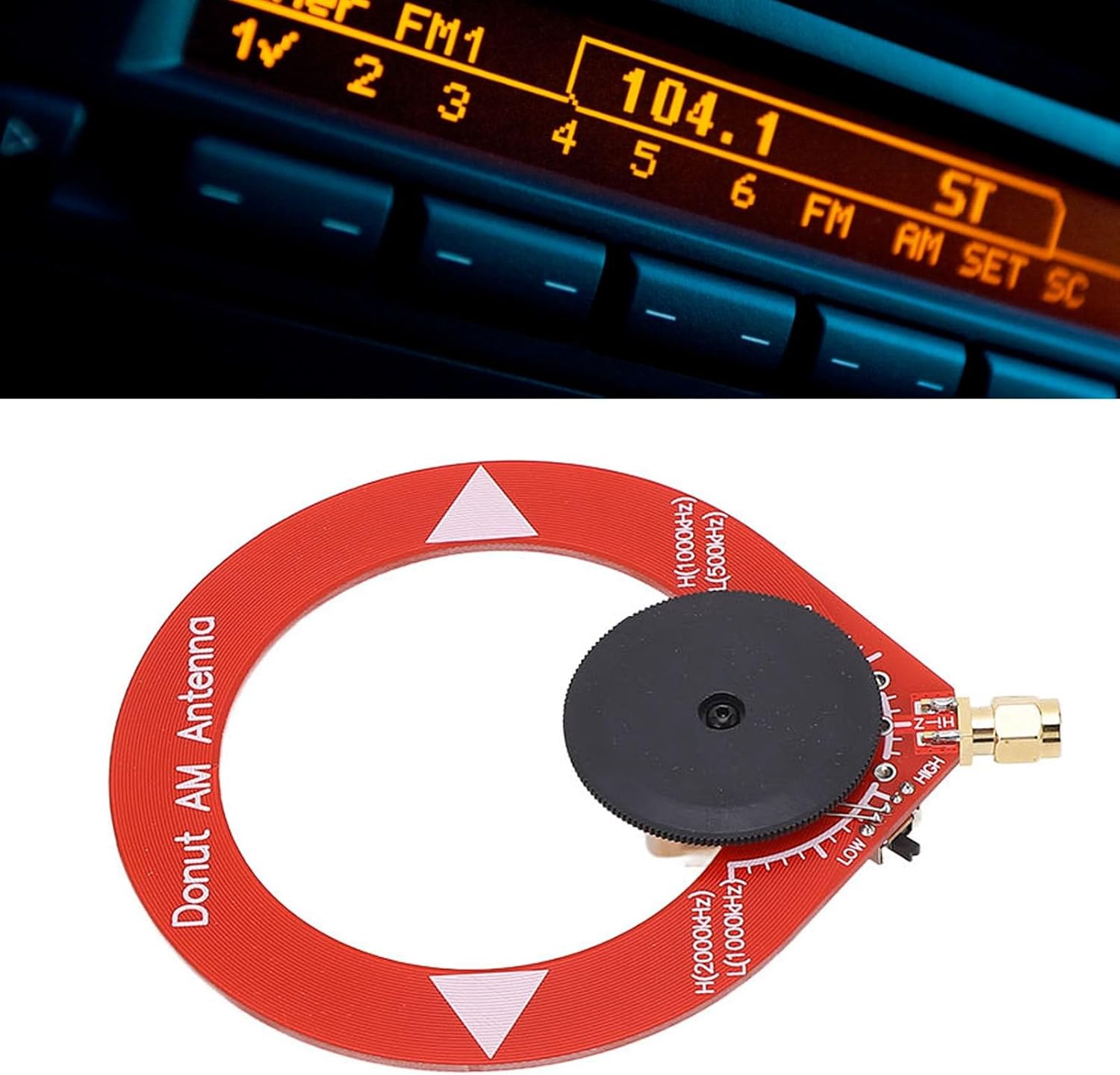 Mini antena AM Donut para recepción de radio AM MW mejorada