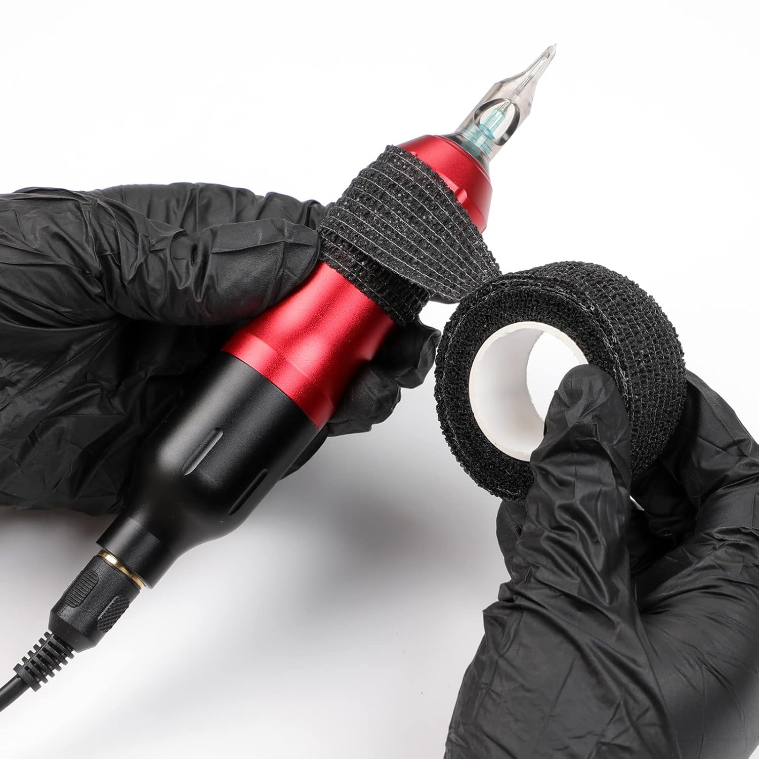 STIGMA Kit de tatuaje pistola de tatuaje completo Rotary máquina de tatuaje pluma con 20 cartuchos agujas pantalla digital fuente de alimentación