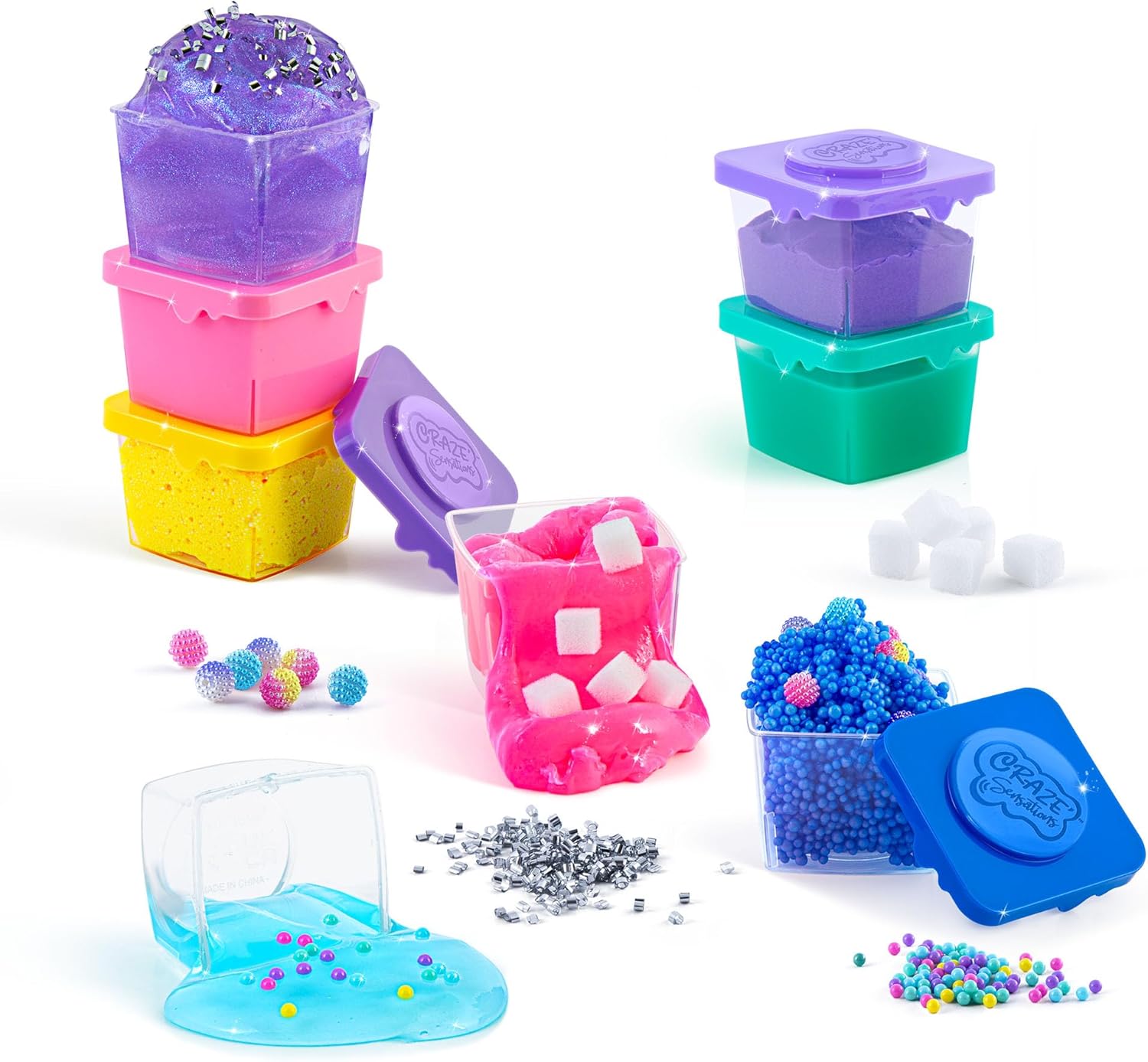 Canal Toys Craze’ Mix ‘in Sensations Multicolor paquete de 8 haz tus propios sonidos ASMR efectos y sensaciones impresionantes incluye 8 sensaciones