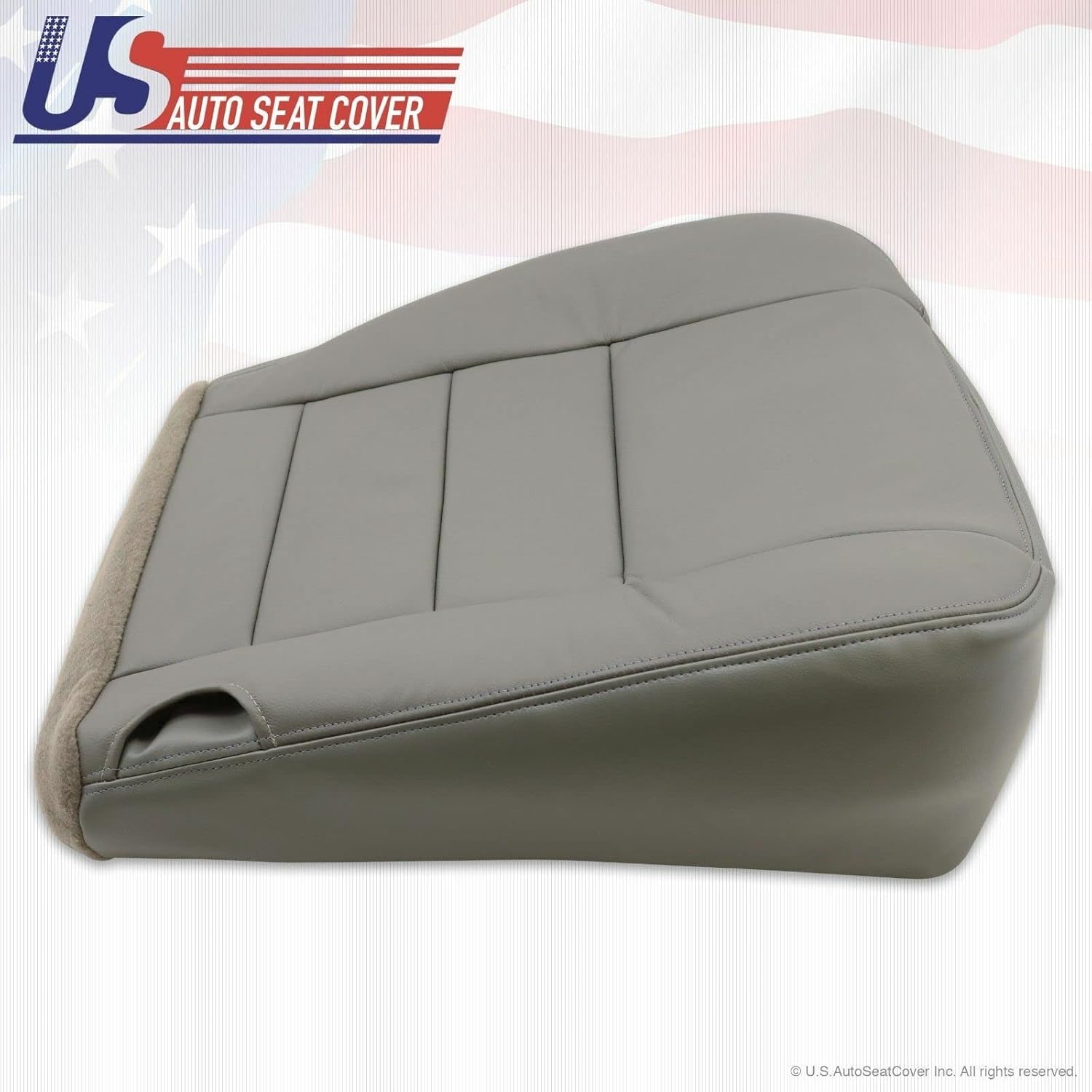 2002 2003 2004 para Ford F250 Lariat Super Duty Funda de asiento de cuero para el conductor gris