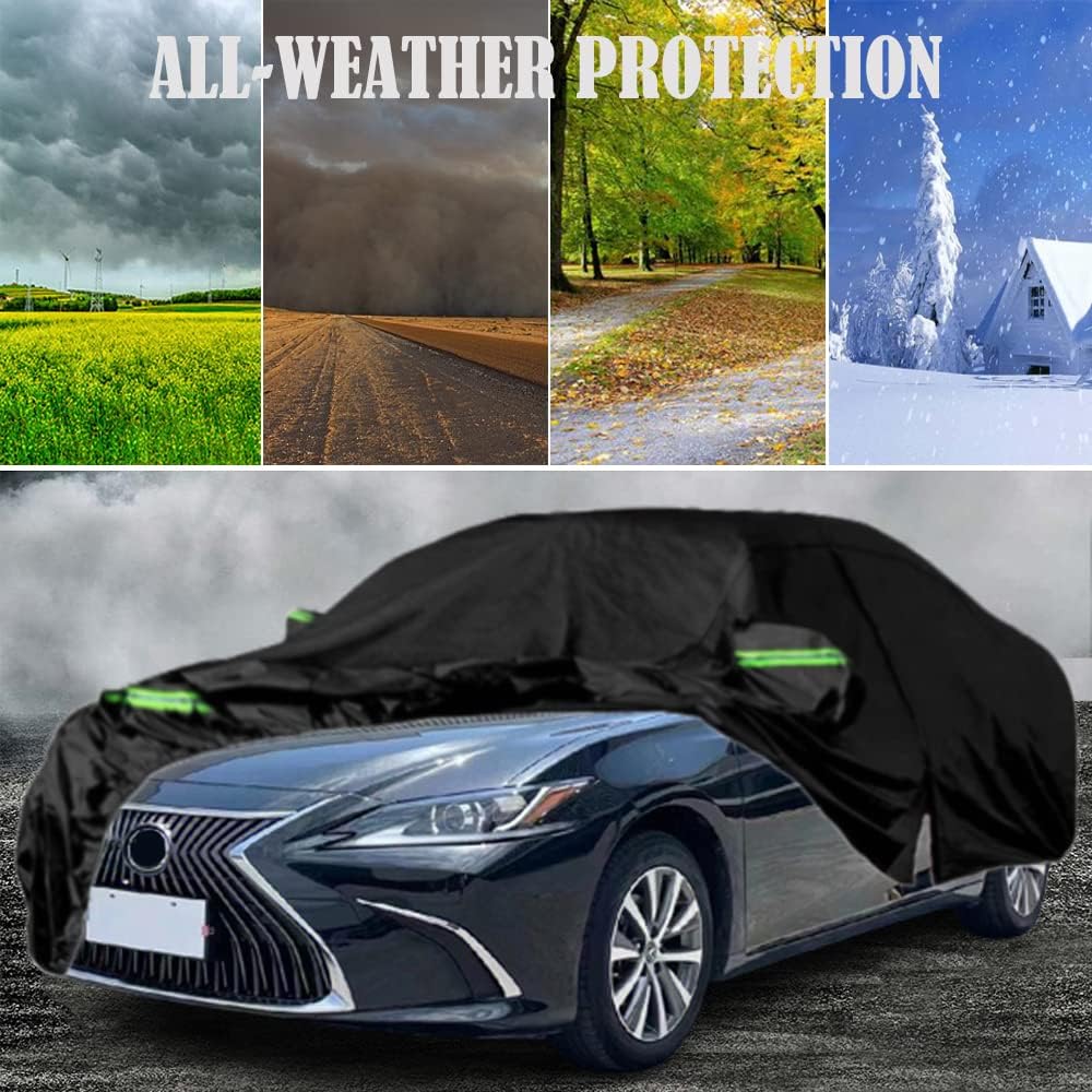 Fundas impermeables para automóvil compatibles con Lexus ES ES300 ES330 ES350 2001-2023, para todo tipo de clima, con puerta de cremallera,