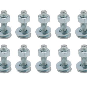 LBY 15 juegos de tornillos de carro de 14-20 x 1 pulgada, cabeza redonda, cuello cuadrado, tuercas hexagonales y arandelas planas, acero al carbono LBY 15 juegos de tornillos de carro de 14-20 x 1 pulgada, cabeza redonda, cuello cuadrado, tuercas hexagonales y arandelas planas, acero al carbono