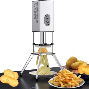 Cortador eléctrico de patatas fritas, cortador vertical de acero inoxidable, profesional comercial y doméstico cortador de papas fritas, cortador Cortador eléctrico de patatas fritas, cortador vertical de acero inoxidable, profesional comercial y doméstico cortador de papas fritas, cortador