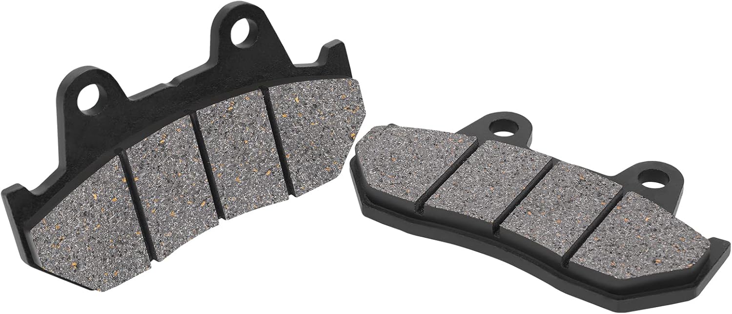 AHL Juego de pastillas de freno delanteras y traseras semimetálicas para Honda GL1500 Goldwing (todos los modelos) 1988-2000