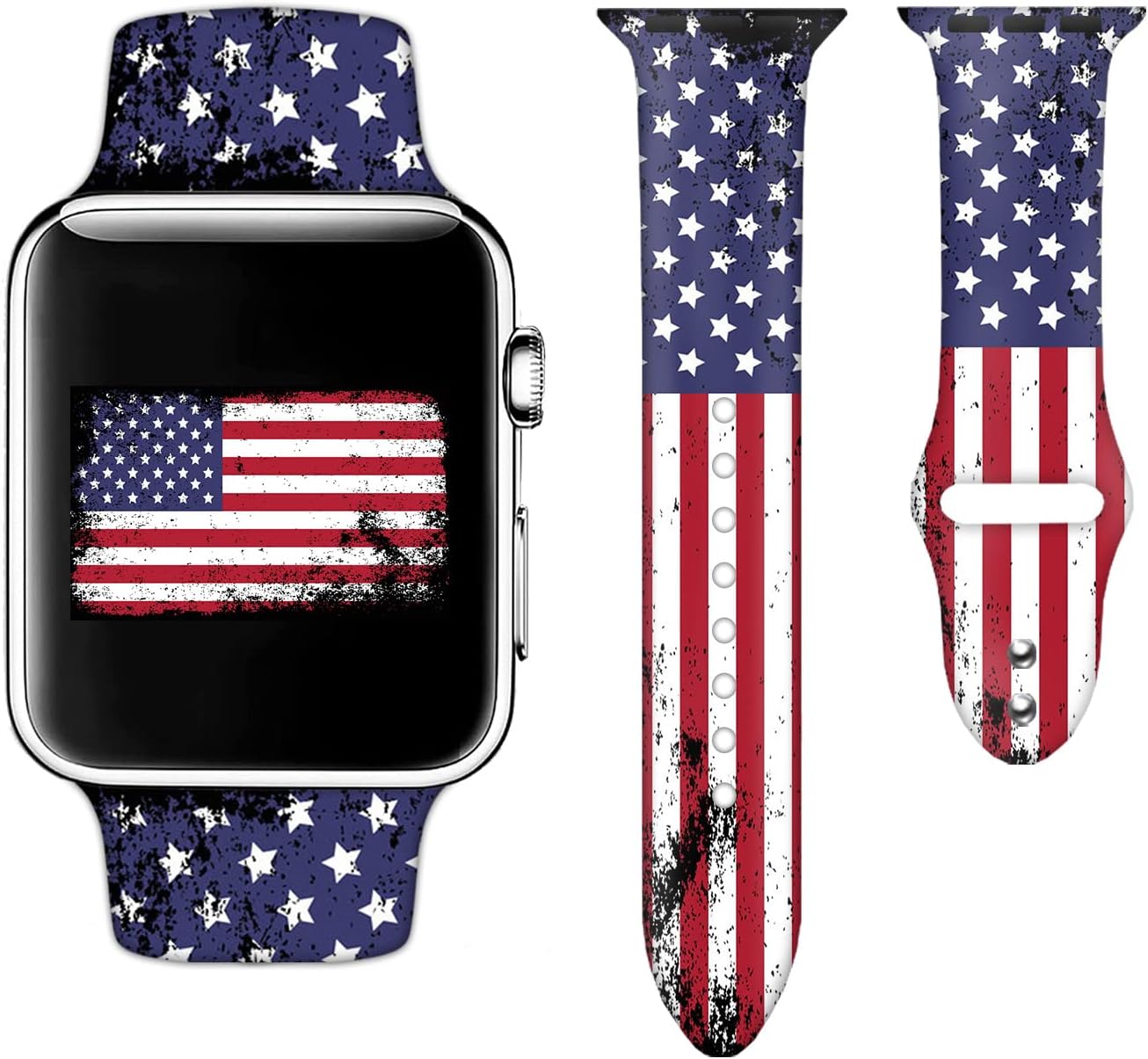 Correas de reloj de camuflaje compatibles con Apple Watch de 1.496 pulgadas, 1.575 pulgadas, 1.654 pulgadas, 1.732 pulgadas, 1.732 pulgadas, para