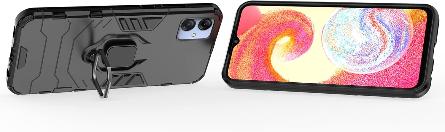 Funda para Samsung Galaxy A04e 4G, soporte magnético para automóvil Samsung SM-A042FDS Galaxy A04e 4G  SM-A042MDS SM-A042F SM-A042M, color negro