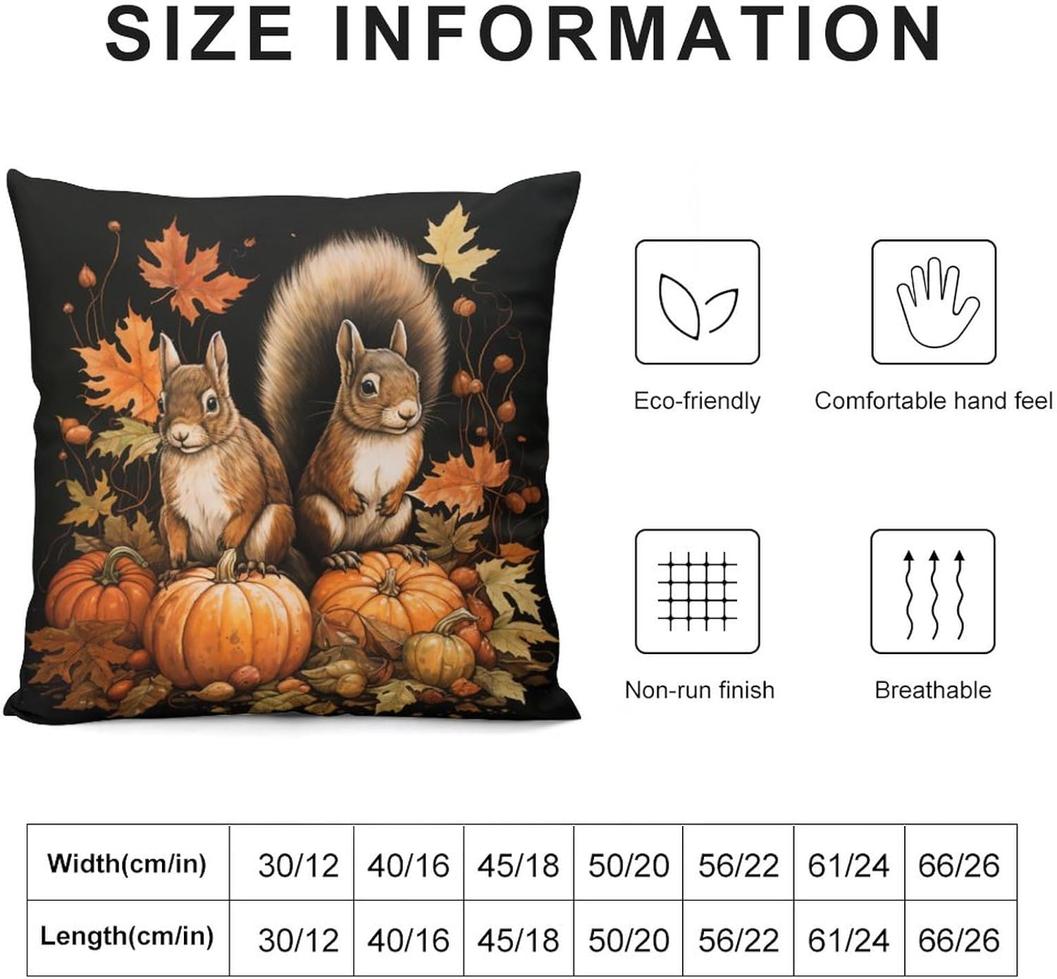 Fundas de almohada de calabaza de ardilla, hojas de arce, cojines decorativos para sala de otoño, Acción de Gracias, calabaza, terciopelo, suave,