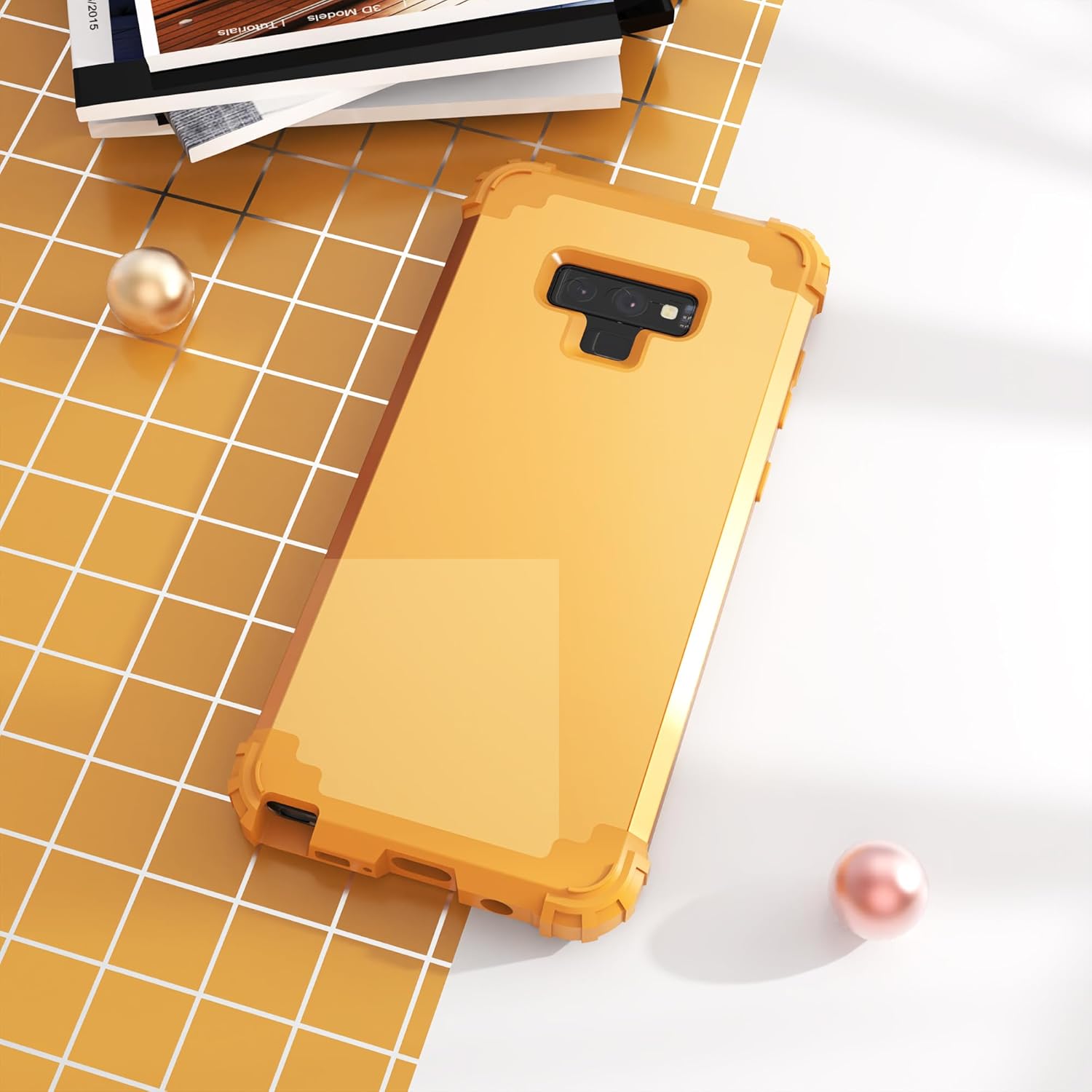 IDweel3 en 1 Funda para Galaxy Note 9, funda duradera para Note 9, a prueba de golpes, delgada, híbrida, resistente, protección de policarbonato