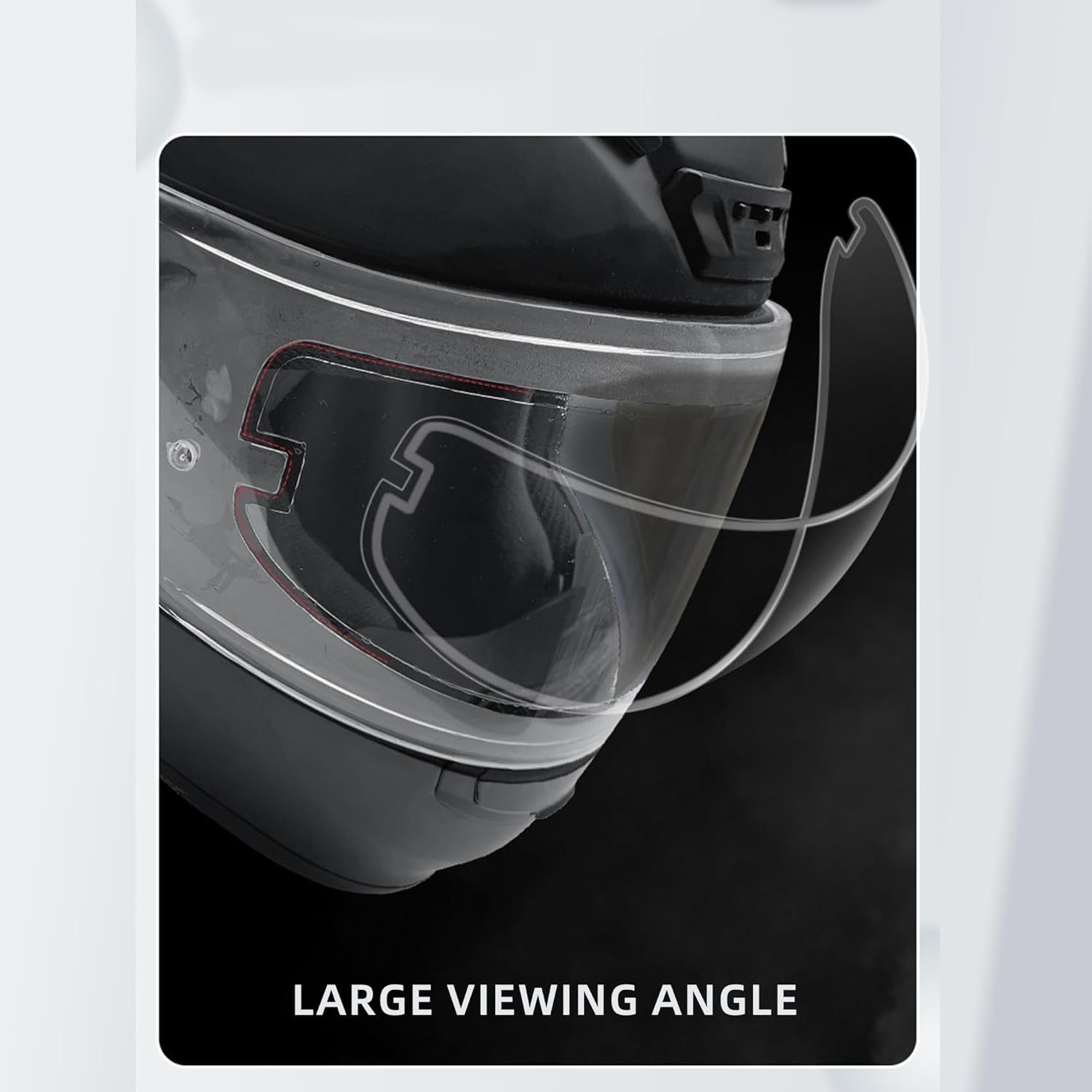 Uallhome Protector universal para casco de motocicleta, lente resistente a la niebla, inserto de visera transparente, película antivaho impermeable