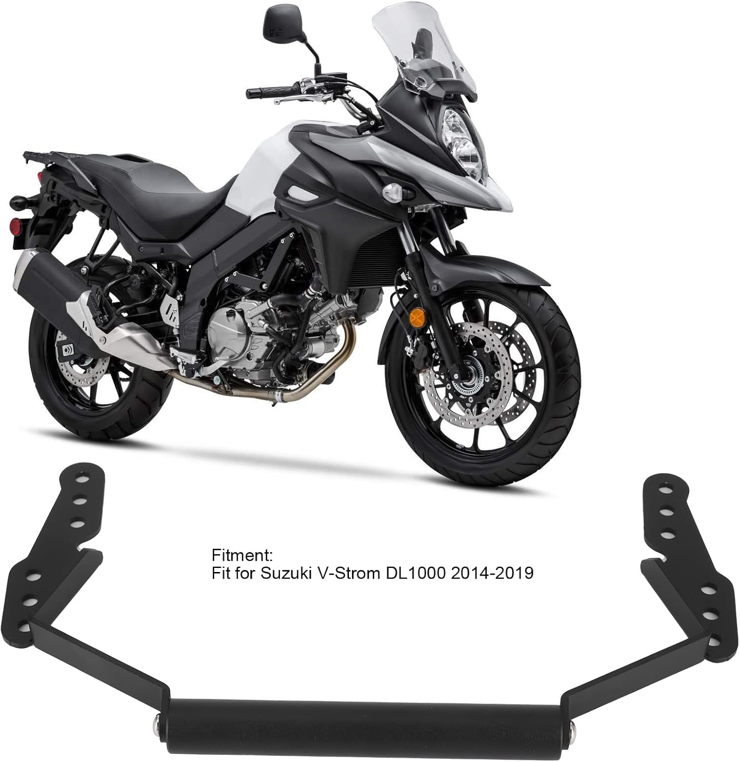 KIMISS Soporte de teléfono para motocicletas, soporte de navegación para motocicleta, soporte de teléfono GPS para Suzuki VStrom DL650 DL1000