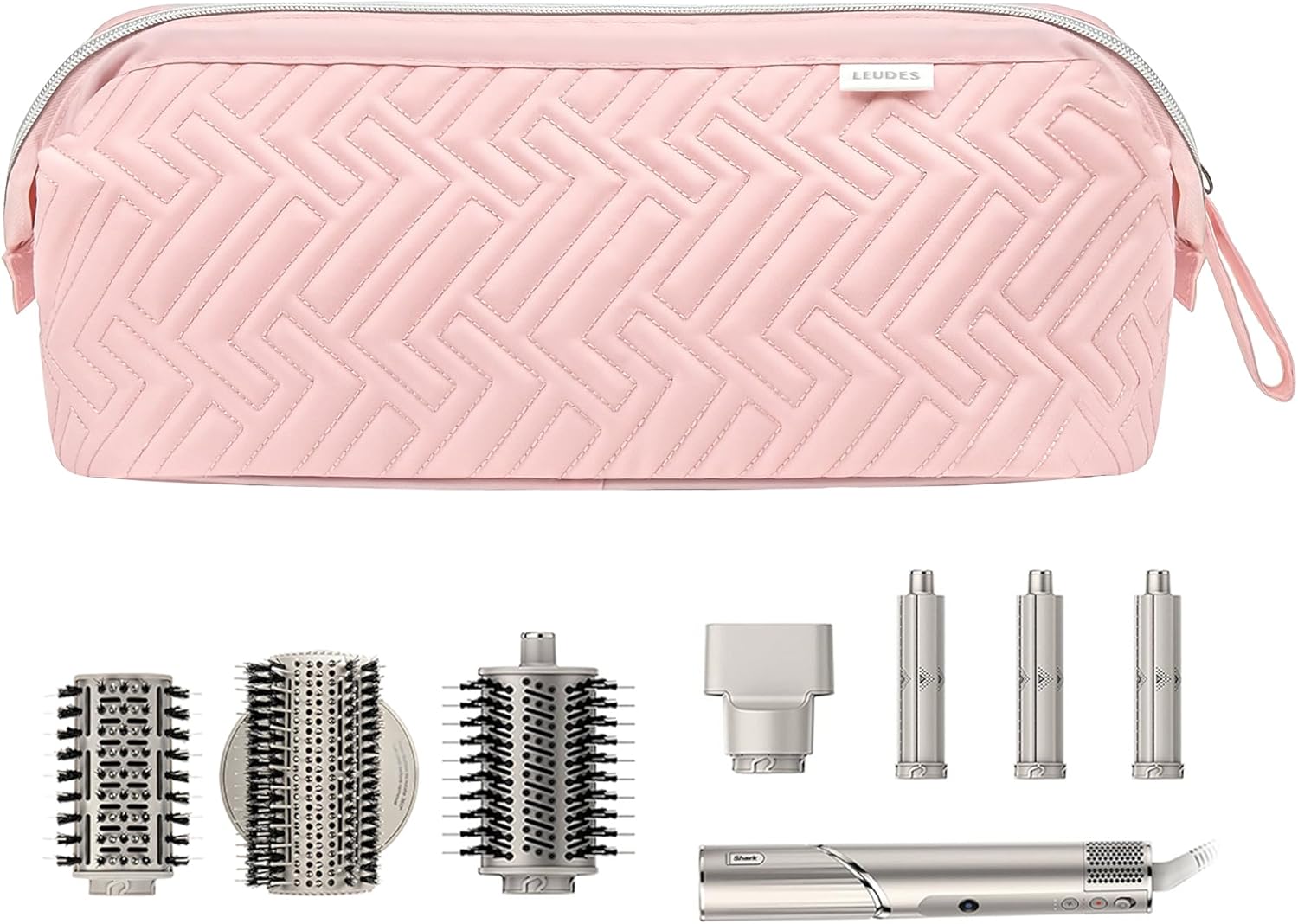 Leudes Bolsa de viaje para herramientas para el cabello, estuche de transporte portátil de tiburón Flexstyle, estuche para secadora de cabello de