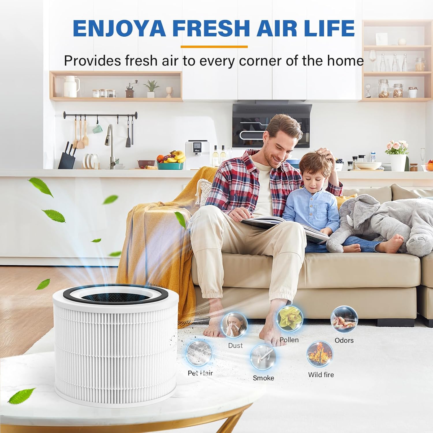 14 filtros HEPA de repuesto compatibles con 240 Air Puri-Fier, reemplazo de filtro de sistema de filtración 3 en 1, HP-14 con filtro de carbón