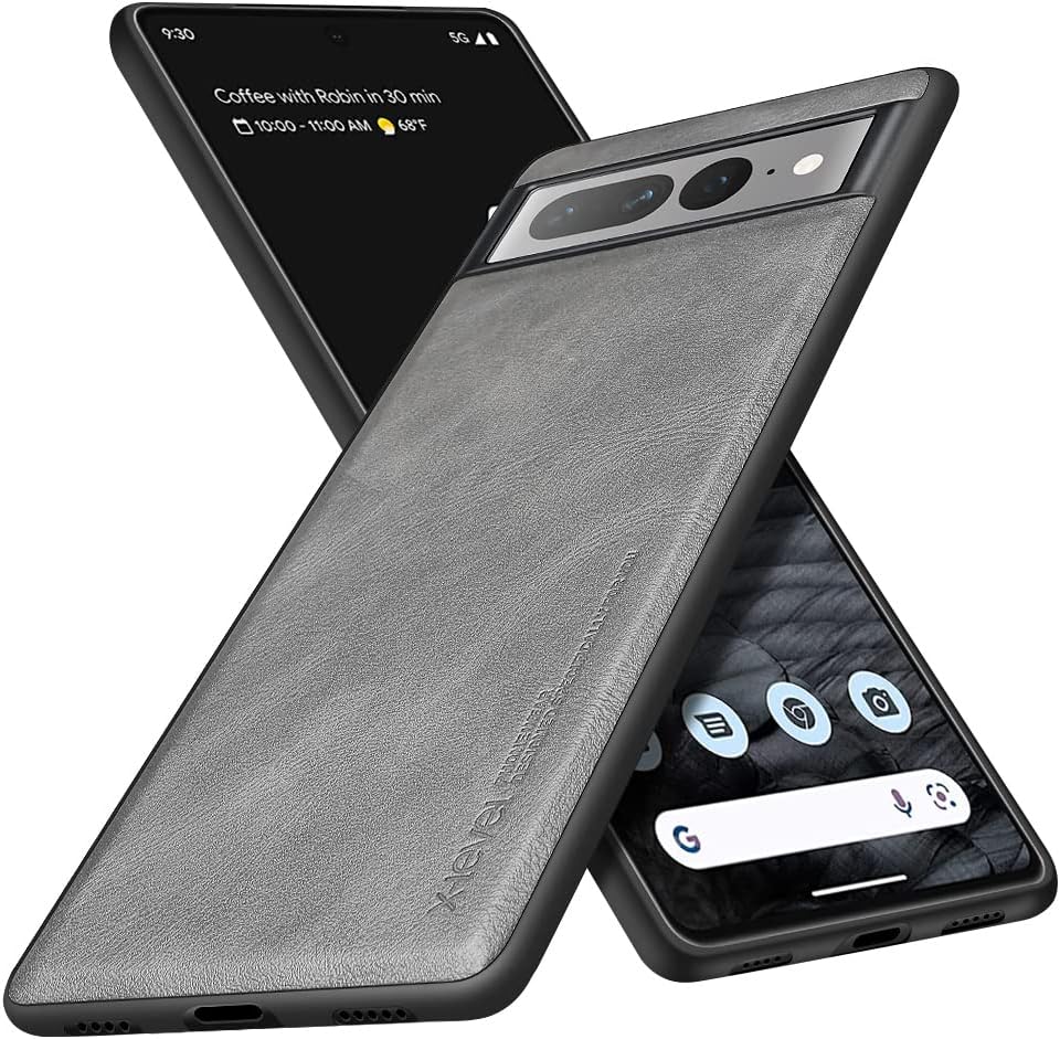 X-level Funda para Google Pixel 7 Pro 5G, piel sintética de alta calidad, elegante, suave, TPU a prueba de golpes, funda protectora para Google