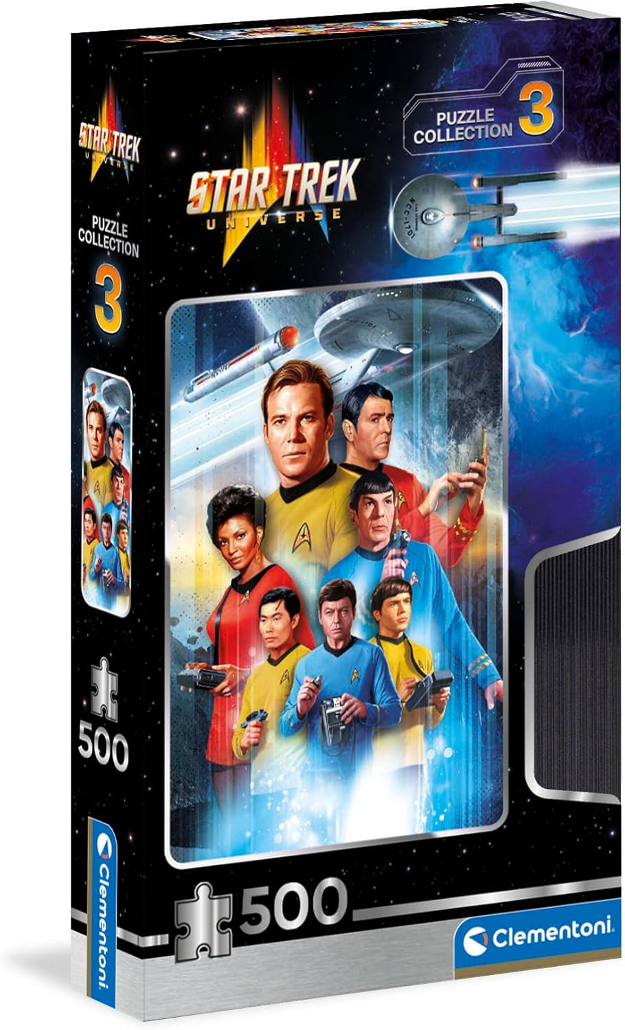 Clementoni – Star Trek – Cult Movie – Collection Puzzle of 500 Pieces – Patience and Thinking Game – Portrait Size – Net Image – 49 x 36 Cm – Ages
