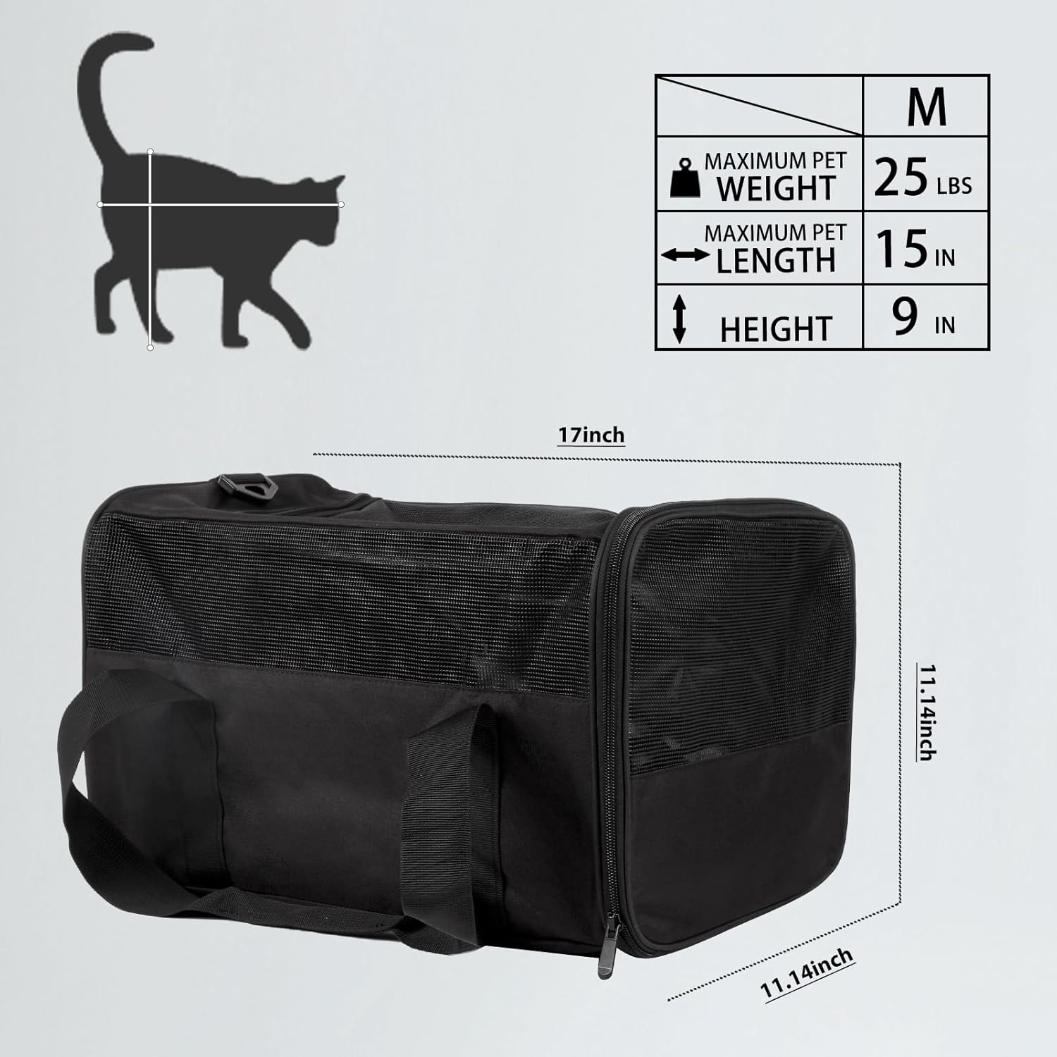 Toptasta – Transportadores para gatos y gatos, de lados suaves, duraderos, para gatos pequeños, medianos, perros, cachorros, 15 libras y 20 libras,