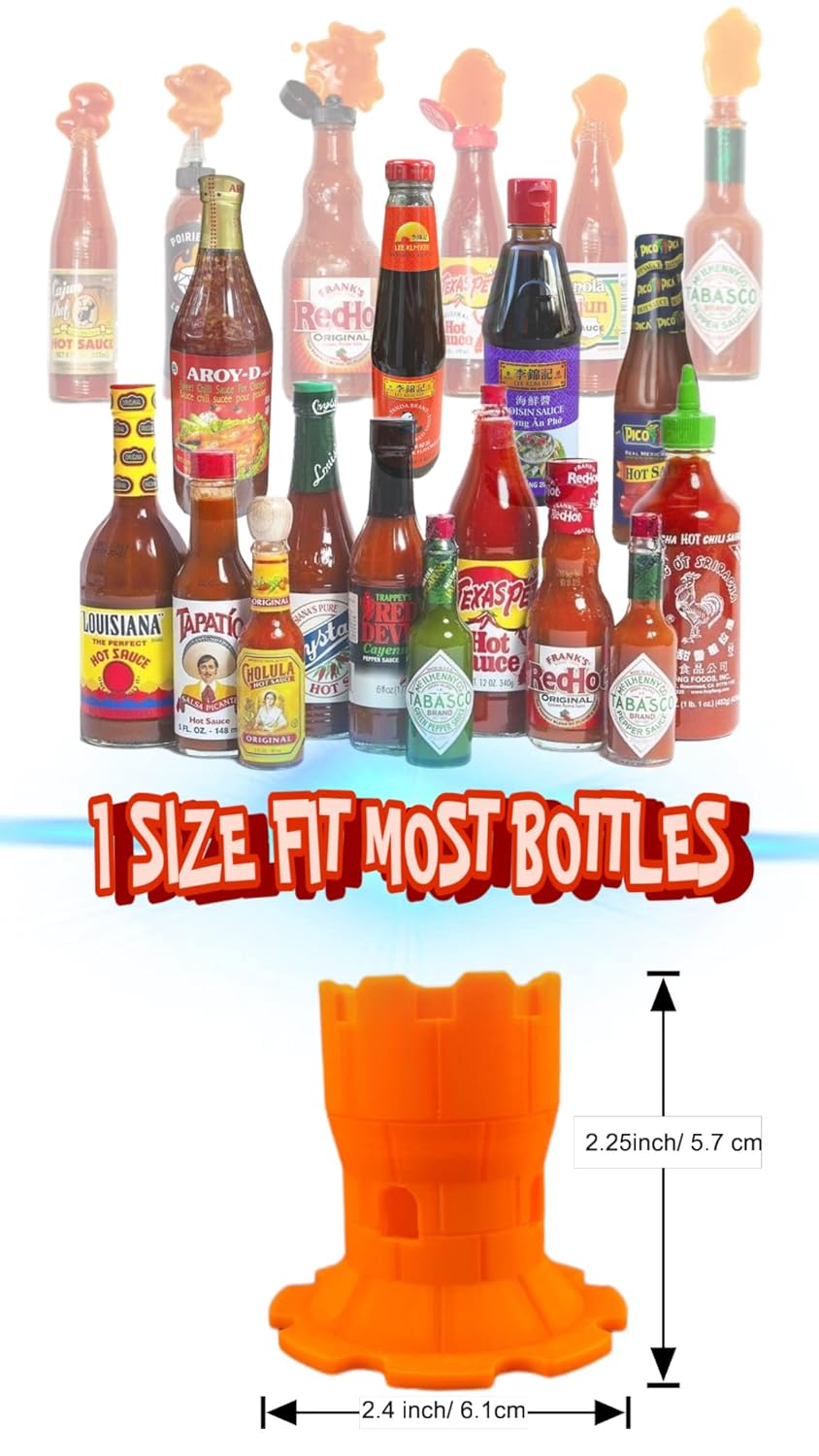 NROMBOX Tapatio Salsa Picante Salsa Picante  Botellas de vidrio originales de 5 onzas (paquete de 2)  Incluye con soporte para botellas boca abajo