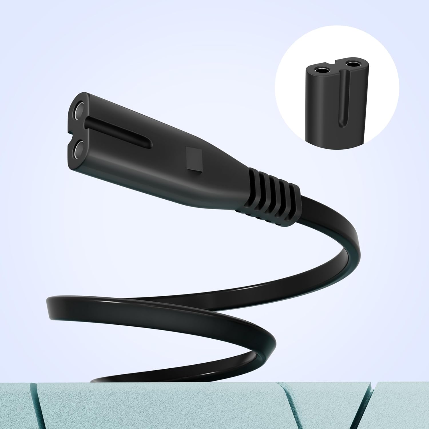 XMHEIRD Cable de alimentación con certificación UL de 6 pies5.9 ft para ZVOX SoundBase 670 36 Sistema de barra de sonido envolvente de un solo