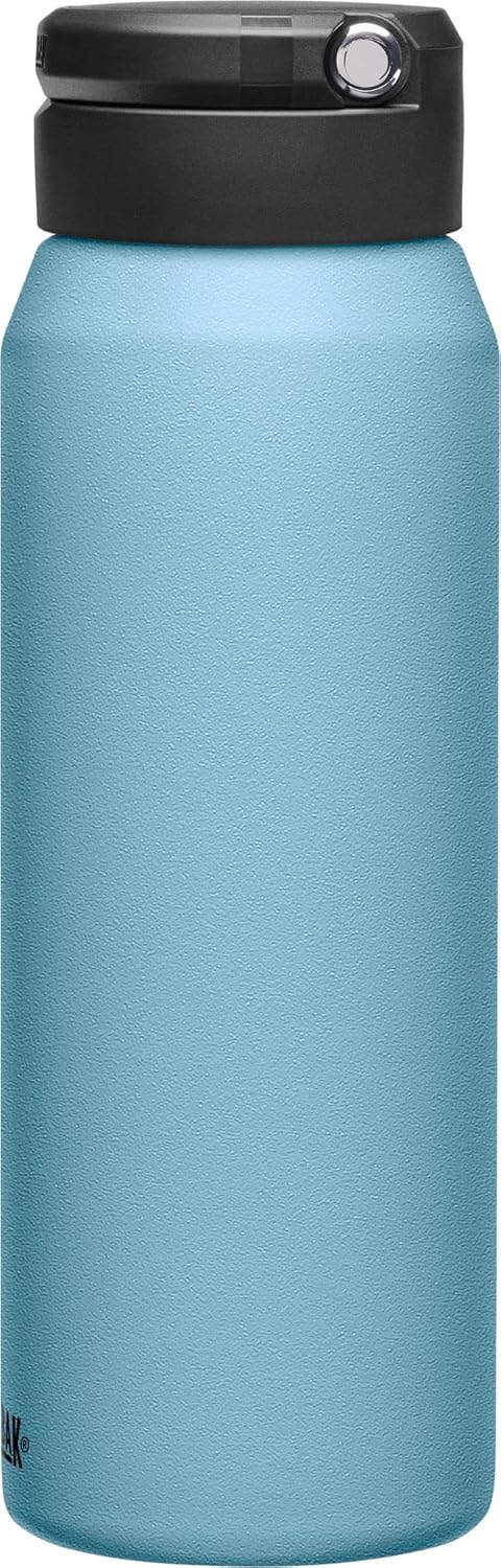 CamelBak Fit Cap – Botella de agua aislada al vacío de acero inoxidable, 32 onzas, azul oscuro