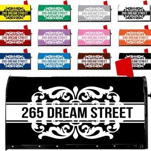 Fundas personalizadas para buzón, números de casa, dirección de calle, buzón, números de buzón, números de buzón, para decoración de jardín, patio, Fundas personalizadas para buzón, números de casa, dirección de calle, buzón, números de buzón, números de buzón, para decoración de jardín, patio,