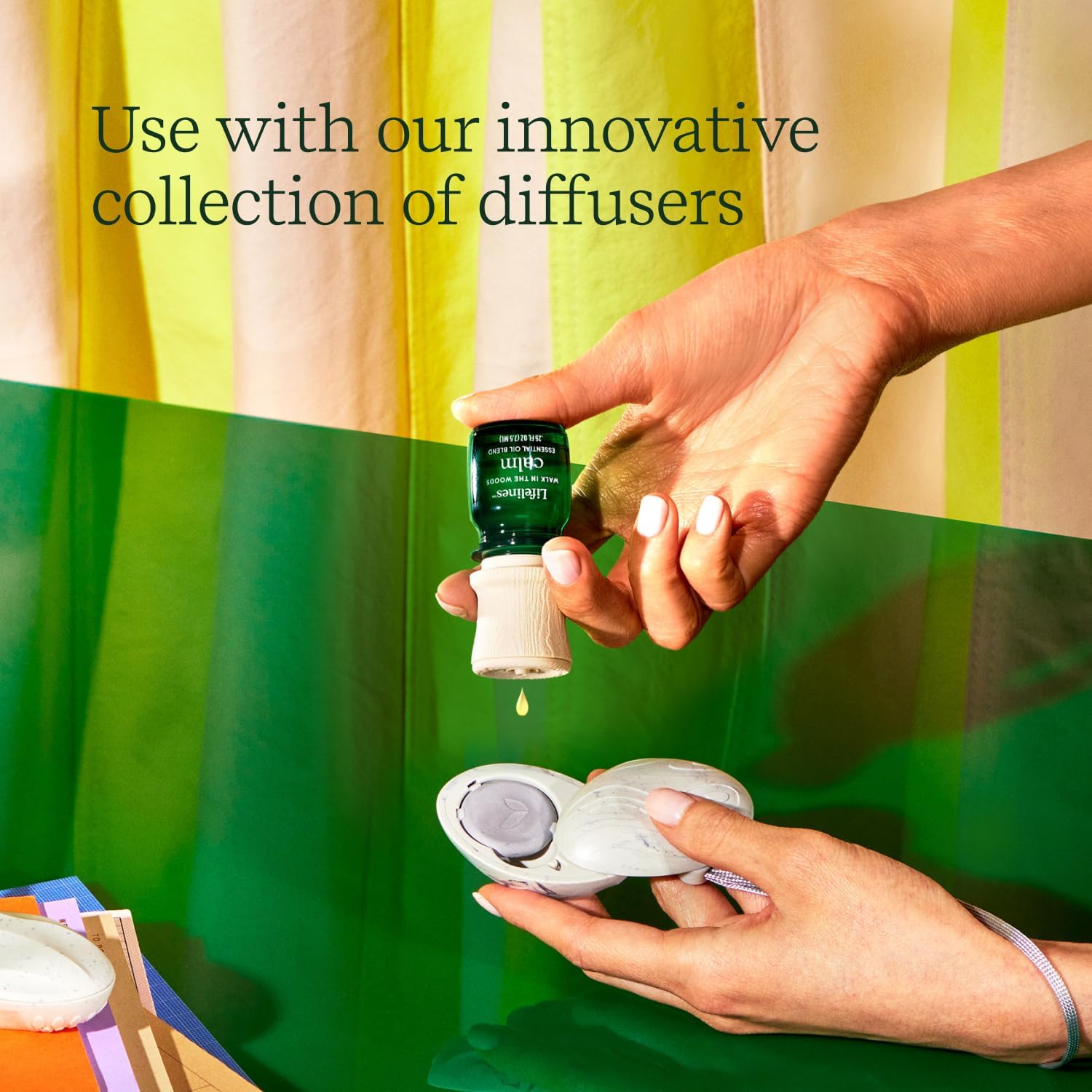 Lifelines Mezcla de aceites esenciales “Walk in The Woods”, paquete de 4, aceites de pino y pachulí para difusor, aceites esenciales 100% puros y