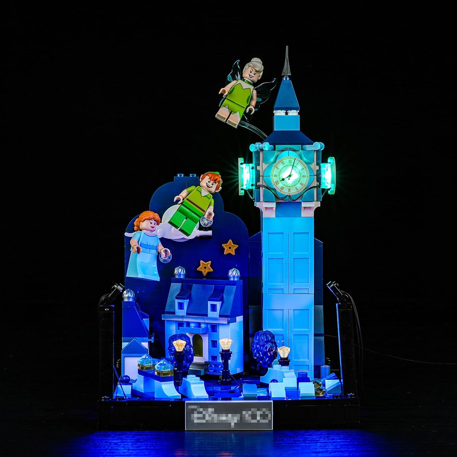 BrickBling Luz LED para Lego Disney Peter Pan y Wendy’s Flight Over London, kit de iluminación creativa compatible con Lego 43232 (solo luces, sin