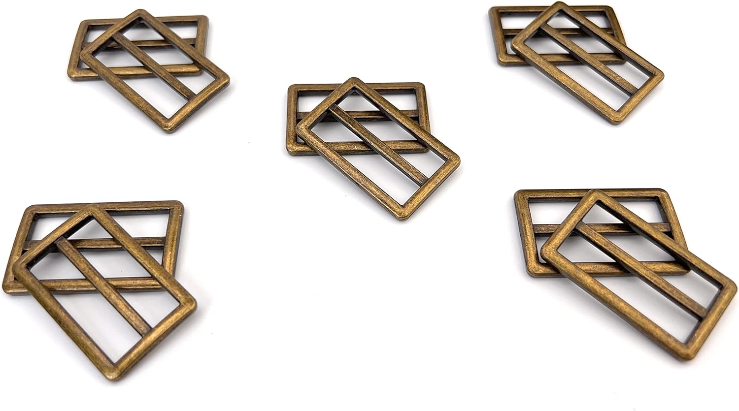 10 hebillas deslizantes de metal resistente, aleación de zinc, correas deslizantes, correas deslizantes, correa deslizante, ajustador de cinturón