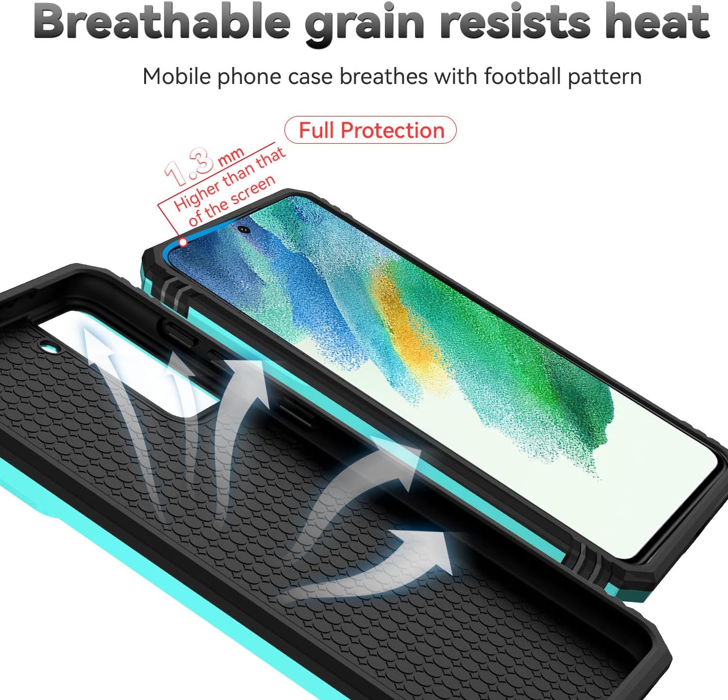 Funda para Samsung Galaxy S21 FE 5G con cubierta para lente de cámara, protector de pantalla HD, soporte de anillo magnético probado contra caídas