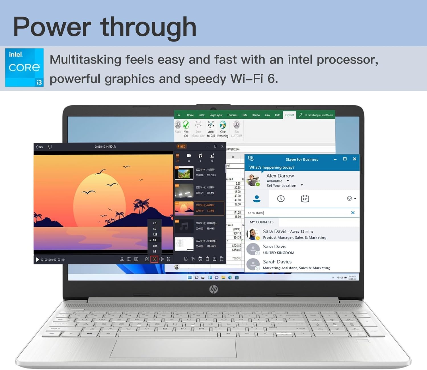 HP Laptop 2023, pantalla táctil de 15.6 pulgadas, procesador Intel Core i3-1215U, 16 GB de RAM, SSD de 1 TB, carga rápida, gráficos Intel UHD,