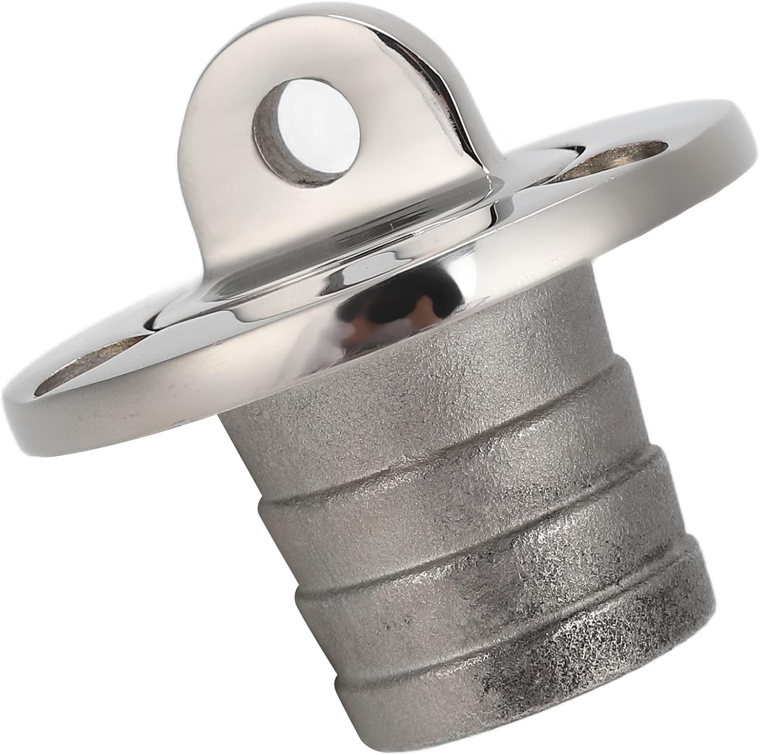 Tapón de drenaje de garboard, escurridor redondo de 0.984 in, acero inoxidable, tapón de drenaje marino, puerto de drenaje, puerto de drenaje de