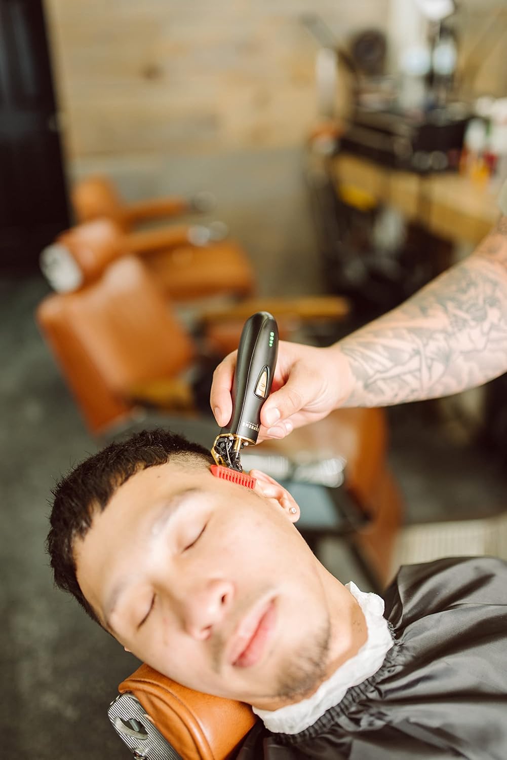 Supreme Trimmer ST5220 – Cortadora de barba de precisión para hombres, corte profesional de peluquero inalámbrico – T-Shaper Li negro (hoja