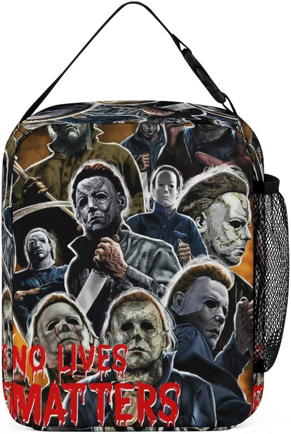 Bolsas térmicas ligeras a prueba de fugas Michael Halloween Myers bolsa de almuerzo gourmet bolsa de refrigerios para la familia loncheras