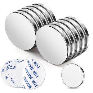 TRYMAG Paquete de 10 imanes de neodimio resistentes, imanes de tierras raras superfuertes con respaldo adhesivo, potentes imanes permanentes de TRYMAG Paquete de 10 imanes de neodimio resistentes, imanes de tierras raras superfuertes con respaldo adhesivo, potentes imanes permanentes de
