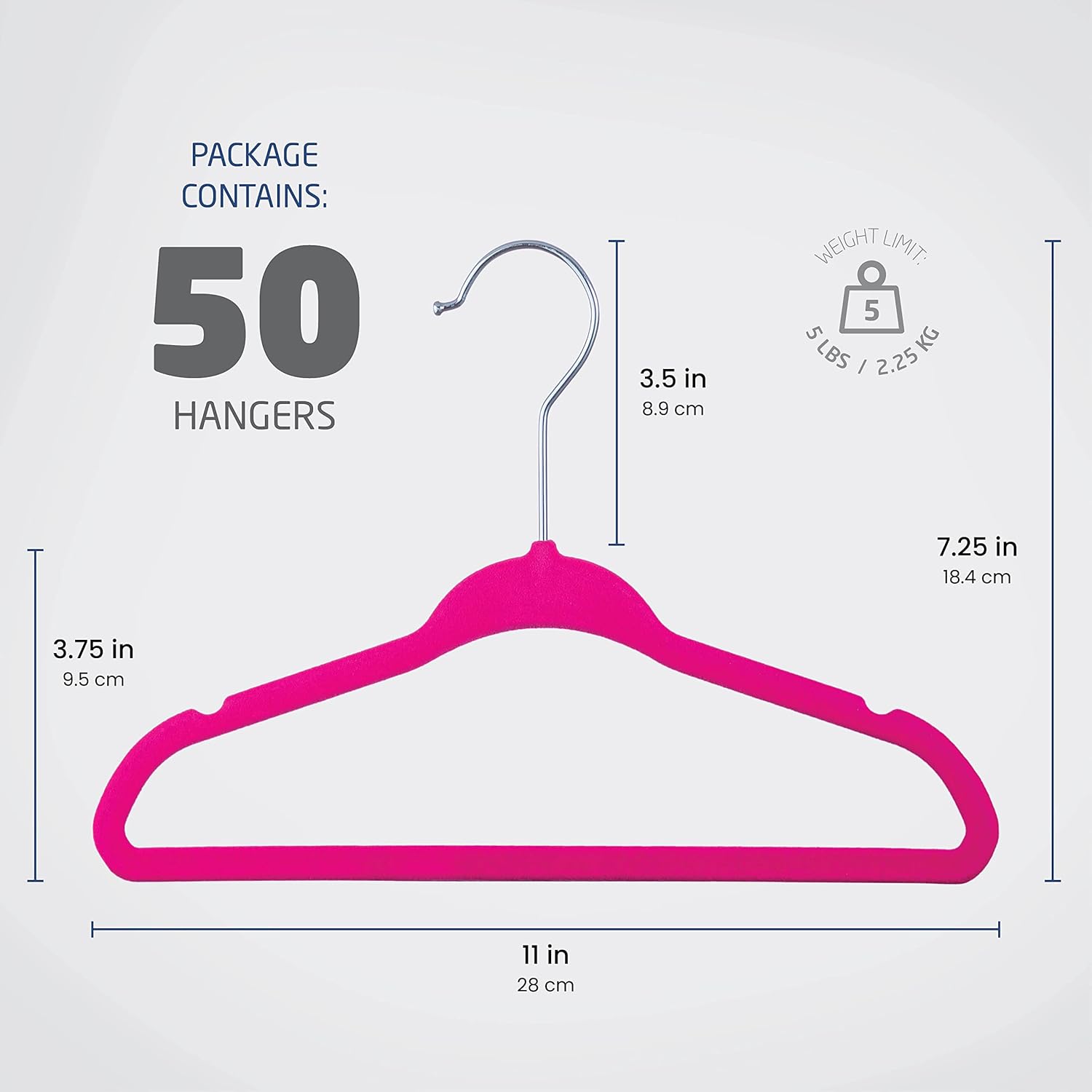 Zober Perchas de terciopelo para bebé, paquete de 50 perchas antideslizantes para camisas, pantalones y vestidos con gancho giratorio, perchas