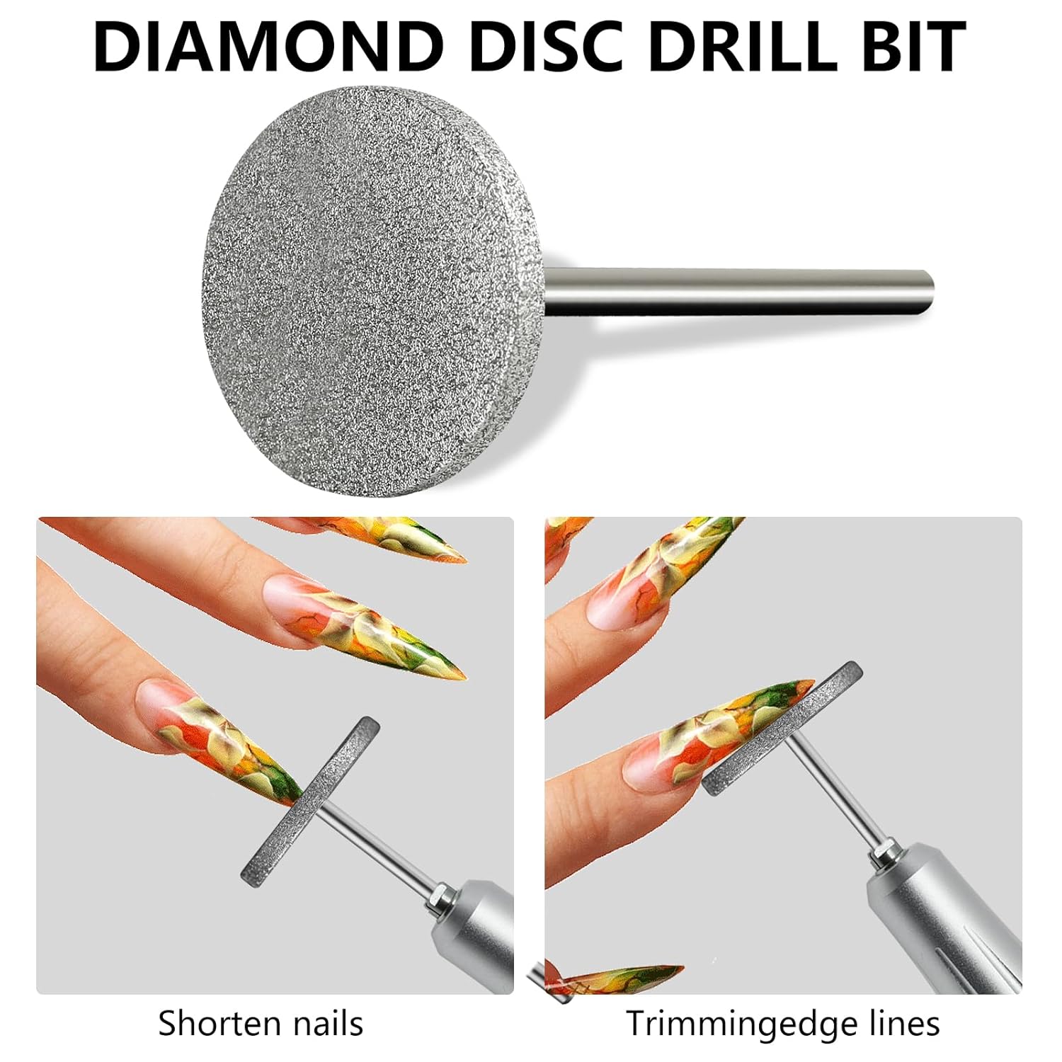 C12rtive Brocas de disco de lijado para uñas, broca de carburo de diamante, brocas profesionales de manicura y pedicura para dar forma a las uñas,