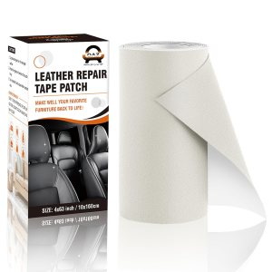 OAZ Cinta de reparación de cuero autoadhesiva, parche de reparación de cuero de 4 x 63 pulgadas para muebles, kit de reparación de cuero para OAZ Cinta de reparación de cuero autoadhesiva, parche de reparación de cuero de 4 x 63 pulgadas para muebles, kit de reparación de cuero para