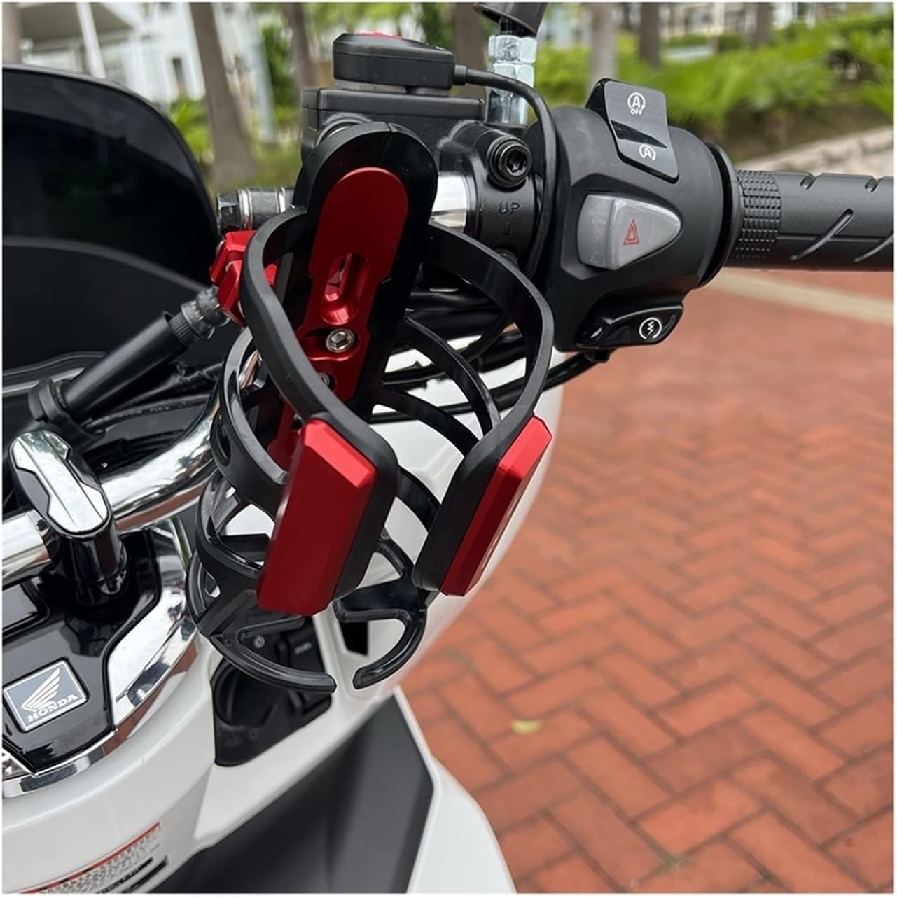 Soporte para botella de agua para Kawasaki Vulcan S 650 VN650 accesorios de motocicleta, botella de agua para bebidas, portavasos (color naranja)